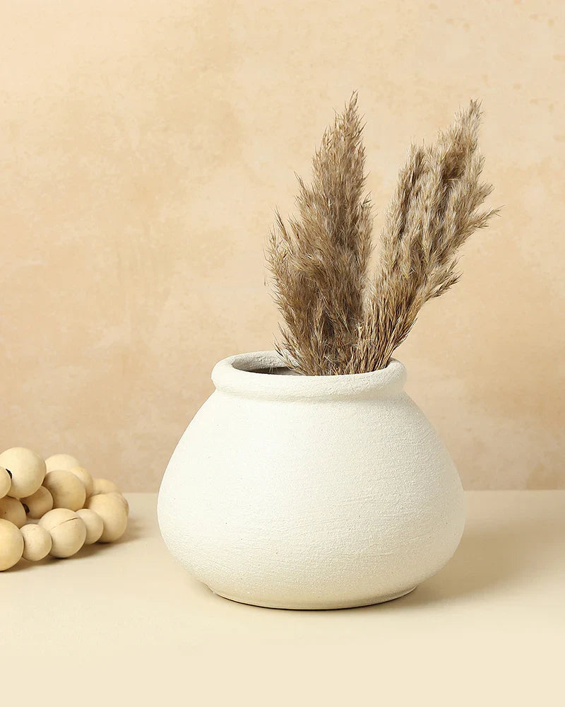 Smooth Finish Ceramic Vase for Clean Aesthetic Looks