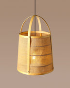 Handmade Bamboo Hanging Lamp for Home Decor and Hall