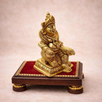 Brass Sitting Kuber Maharaj Idol (4 Inch) Vedansh Craft