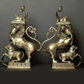 Brass Yali/kirtimukha Nandi Table Stand Set (16 Inch) Vedansh Craft