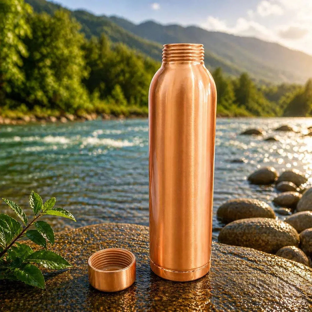Copper Water Bottle (10.5 Inch) Vedansh Craft