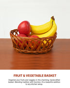 Wicker Baskets for Kitchen Storage and Fruits, Perfect Cane Gift Hamper