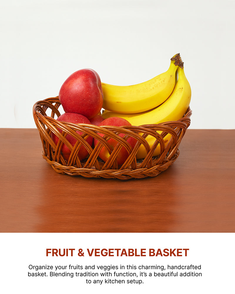 Wicker Baskets for Kitchen Storage and Fruits, Perfect Cane Gift Hamper