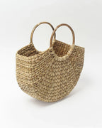 Handwoven U-Shape Seagrass Beach Tote Bag