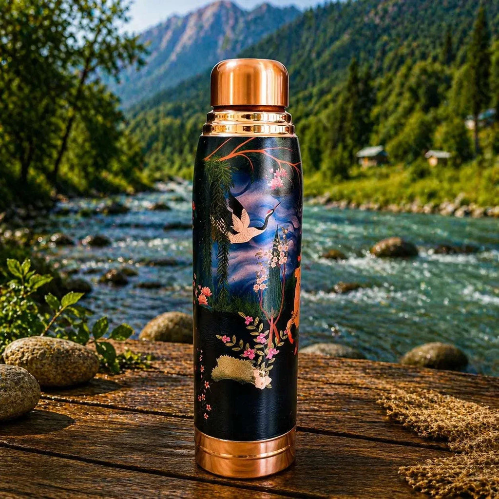 Copper Water Bottle (11.5 Inch) Vedansh Craft