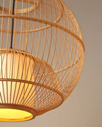 Handmade Bamboo Hanging Lamp for Bedroom and Living Room
