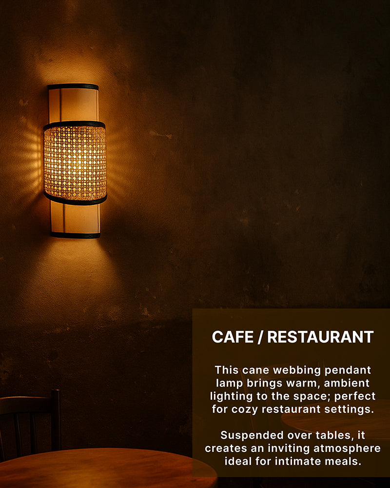 Modern Rattan Wall Lamps For Living Room Decoration