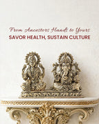 Traditional Brass Laxmi Ganesh Idol for Devotional Rituals and Home Decoration