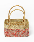 Multipurpose Seagrass Hamper Basket for Serving, Storing, and Home Decor