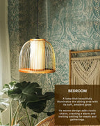 Stylish Bamboo Ceiling Lamp for Bedroom and Living Room
