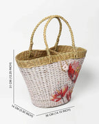 Handmade Boat Style Seagrass Basket Tote