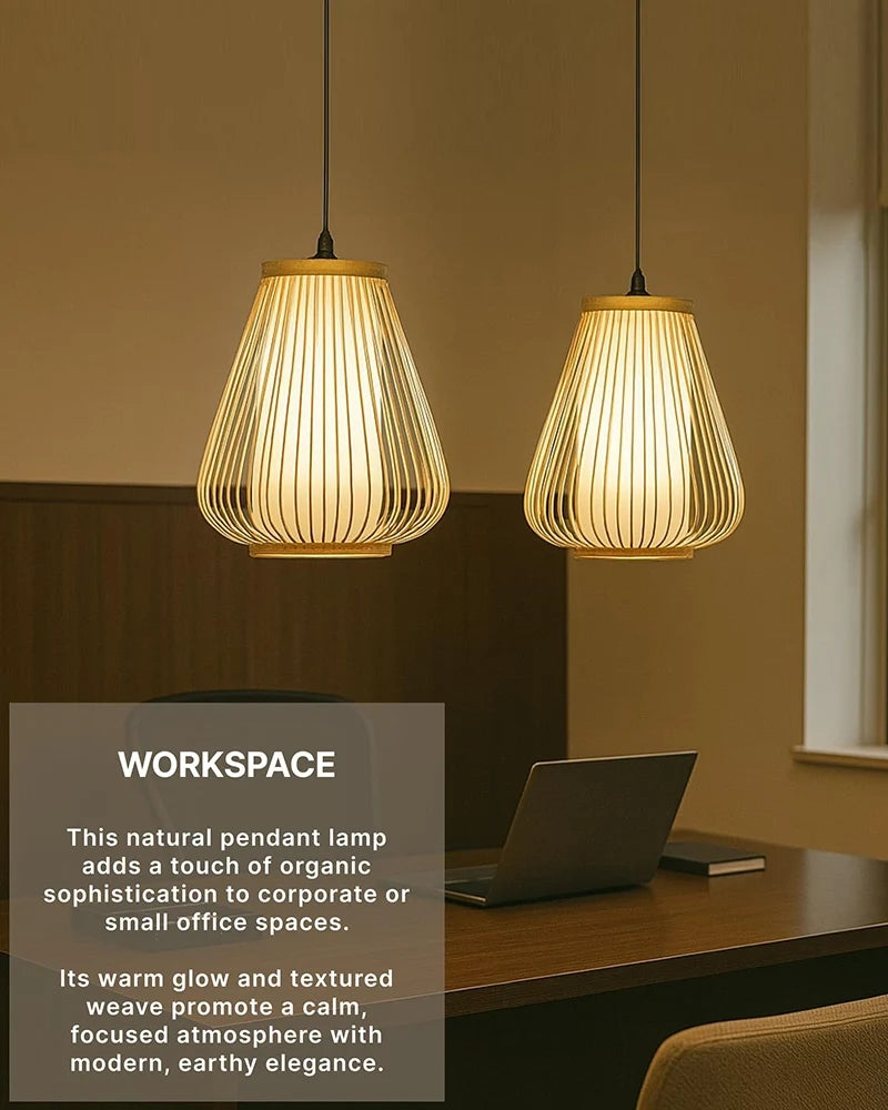 Stylish Bamboo Ceiling Light for Hall and Corridor