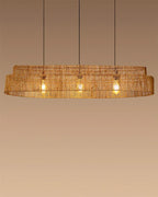 Artistic Seagrass Pendant Lamp for Study Room and Living Room