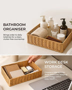 Cane Storage Basket for Home, Wardrobe & Bathroom Storage