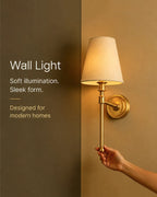 Decorative Wall Lamp with Fabric Shade