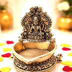 Brass Lakshmi Lightweight Diya (3 Inch) Vedansh Craft