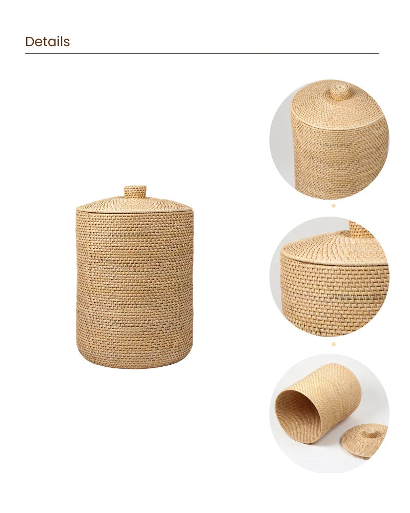 Rattan Multipurpose Storage Basket for Bedroom and Wardrobe