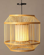 Minimalist Bamboo Pendant Lamp for Dining Room and Lounge