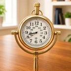 Brass Table Clock (5.5 Inch) Vedansh Craft