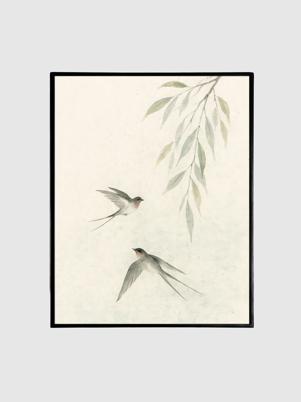 Songs of the Willow | Printed Canvas Wall Art Contrast Living