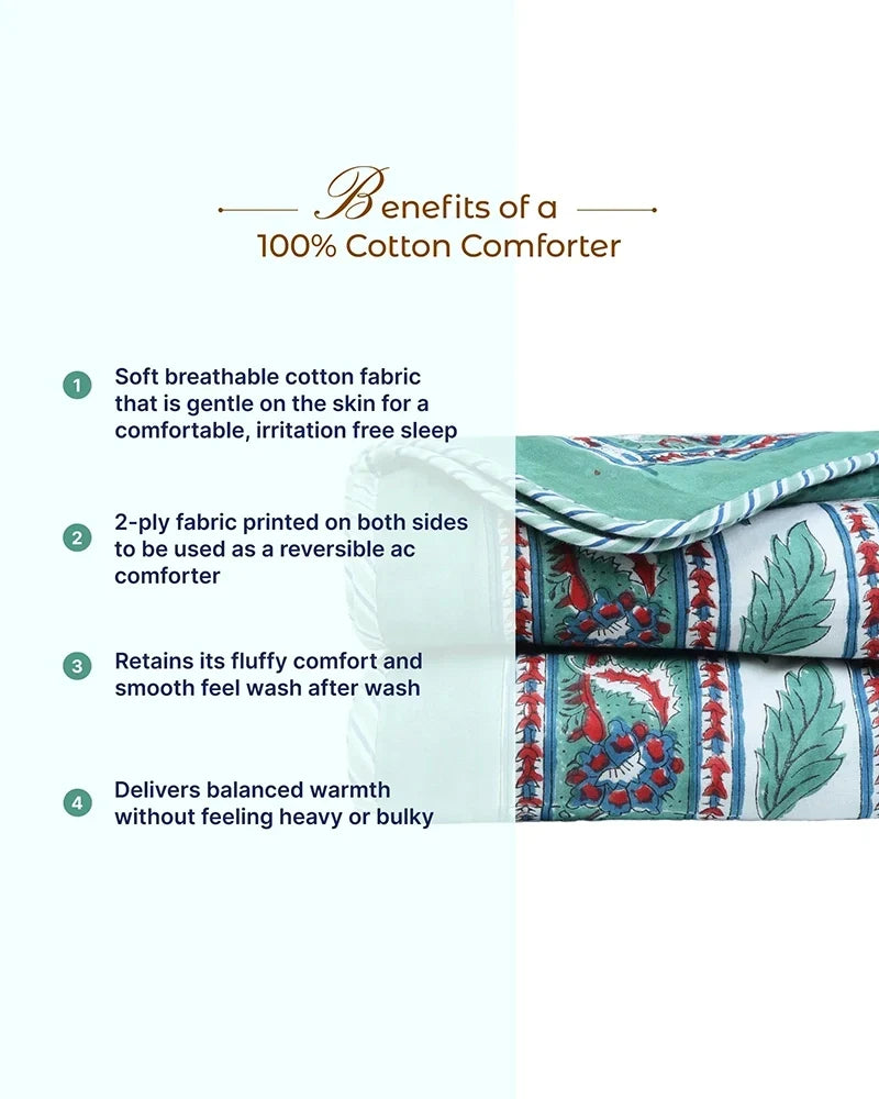 Premium Cotton Comforter for Cozy and Comfortable Night Sleep