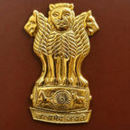 Brass Ashok Stambh With Wooden Base Wall Hanging Vedansh Craft