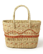 Handmade Seagrass Tote Bag for Storage, Shopping & Market Use