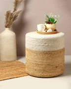 Handcrafted Jute Pouffes for Natural Living Room Decor