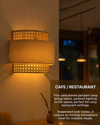 Stylish Rattan Wall Lamp for Balcony and Hall