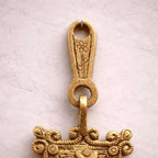 Brass Om Wall Hanging With Bell (7 Inch) Vedansh Craft