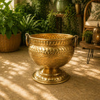 Brass Bucket Planter Pot Vedansh Craft