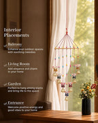 Handmade Ganesha Wind Chime with Bell for Home Decor