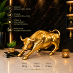 Brass Decorative Bull Statue (15 Inch) Vedansh Craft