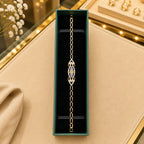 Colorful CZ Tennis Bracelet for Women | Gold-Tone Clasp, Gift Box Vedansh Craft