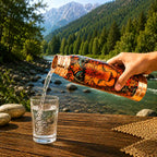 Copper Water Bottle (11.5 Inch) Vedansh Craft