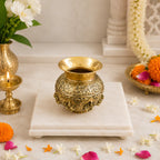 Brass Ashtalakshmi Kodam / Kalash (5.5 Inch) Vedansh Craft