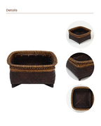 Rattan Woven Basket for Bedroom, Bathroom, Storage