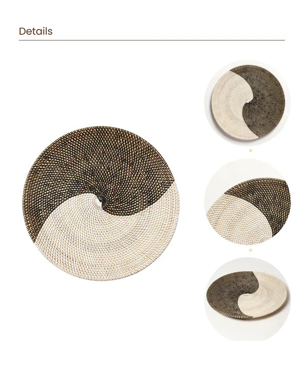 Handcrafted Rattan Wall Decor for Living Room and Bedroom