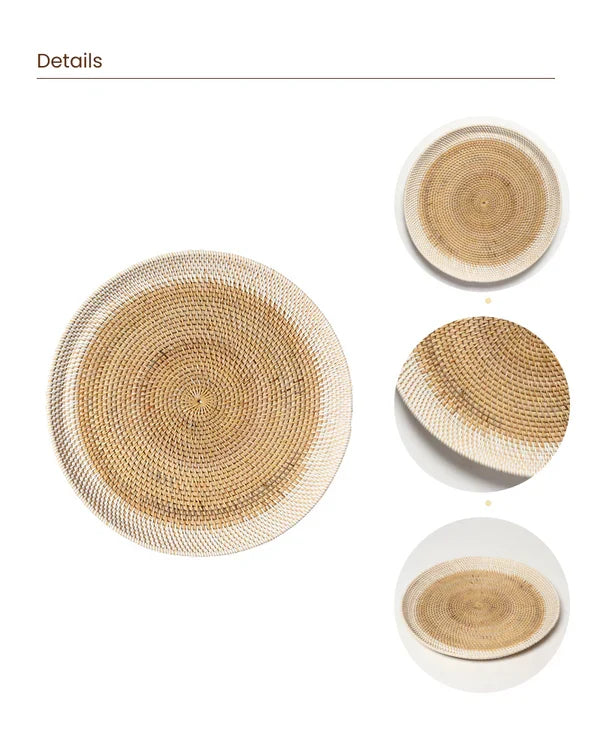 Lightweight Rattan Wall Accent for Sofa or Bed Backdrop
