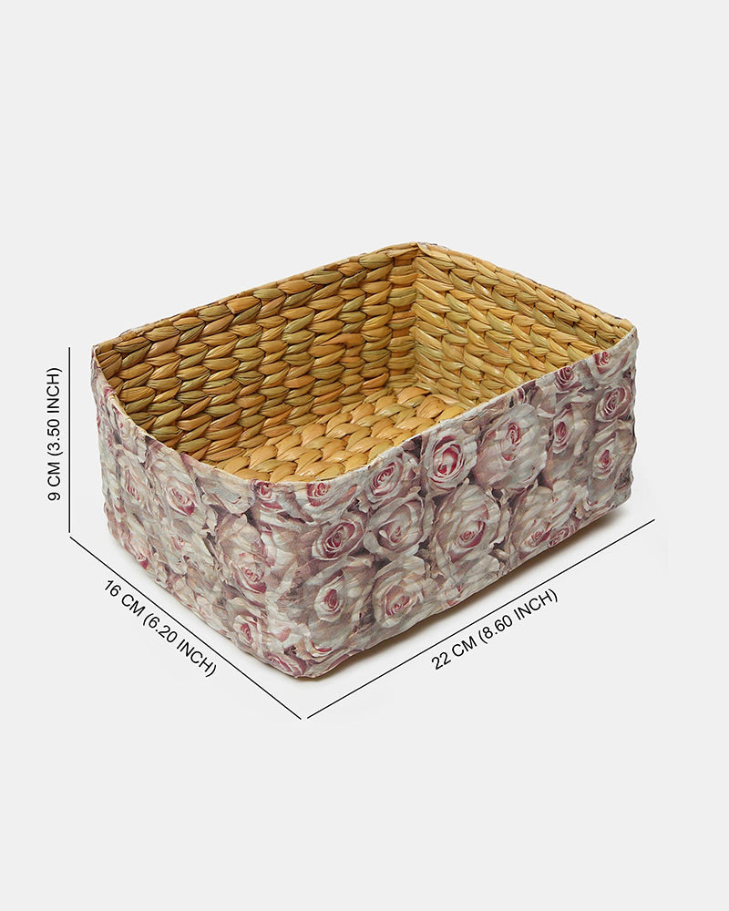 Seagrass Storage Organiser Tray for Kitchen, Bathroom, and Living Room Use