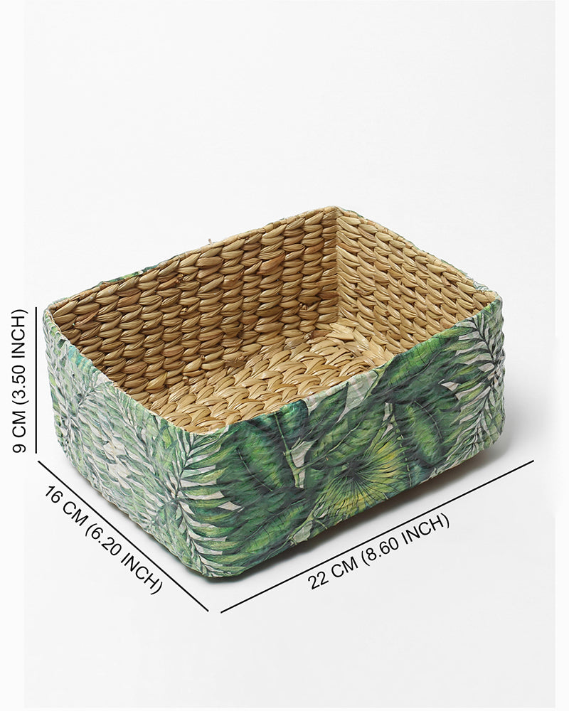 Natural Seagrass Multipurpose Tray and Basket for Home and Office Organization