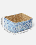 Eco-Friendly Seagrass Storage Organizer for Kitchen, Living Room, and Study Areas