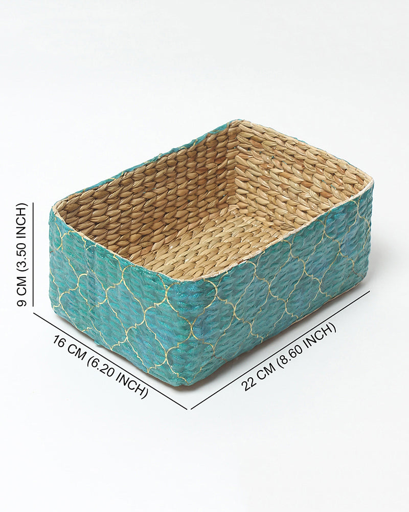 Seagrass Multipurpose Organizer for Home Styling, Storage, and Display