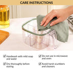 Four Sectioned Seasoning Box With Handle And Spoons 800ml Nestasia