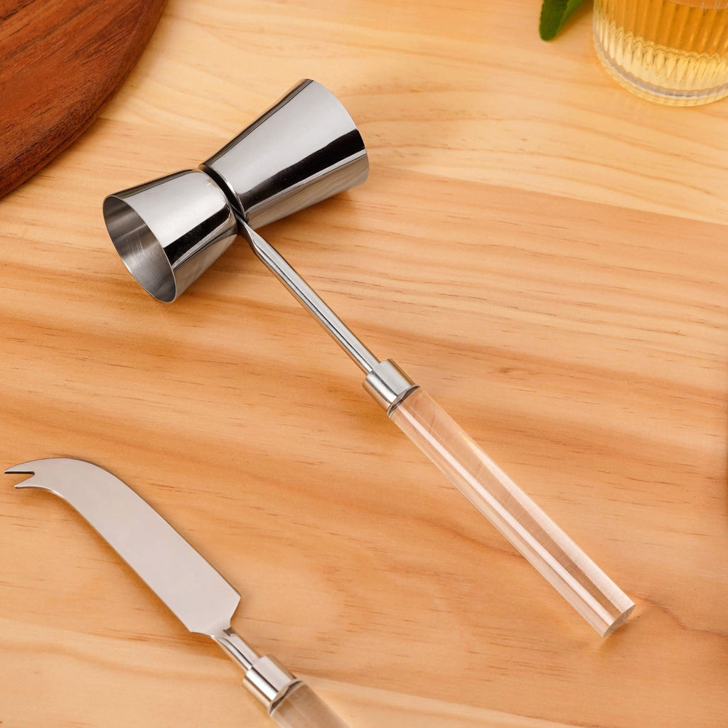Contemporary Chic 4 Piece Stainless Steel Bar Tool Set Nestasia