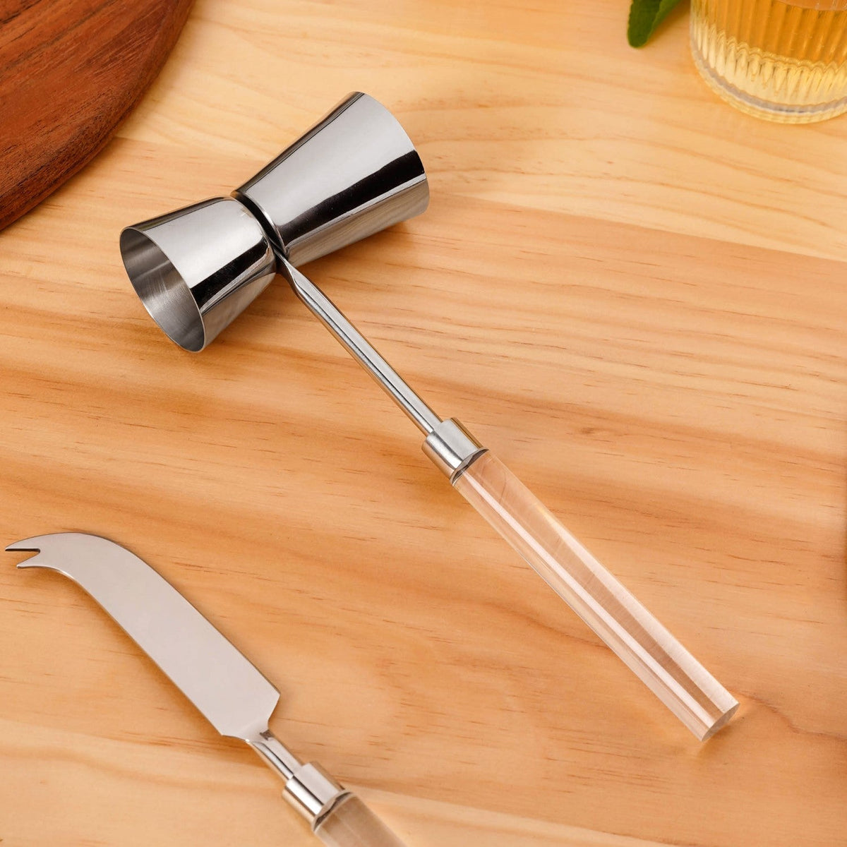 Contemporary Chic 4 Piece Stainless Steel Bar Tool Set Nestasia