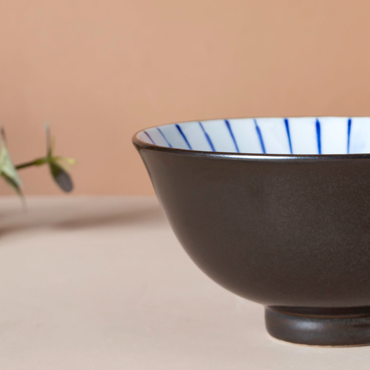 Caspian Cobalt Blue White Soup Bowl 200ml Nestasia