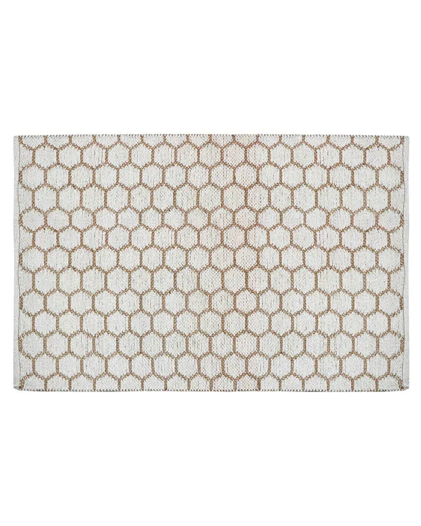 Natural Rectangular Jute Carpet For Dining Area