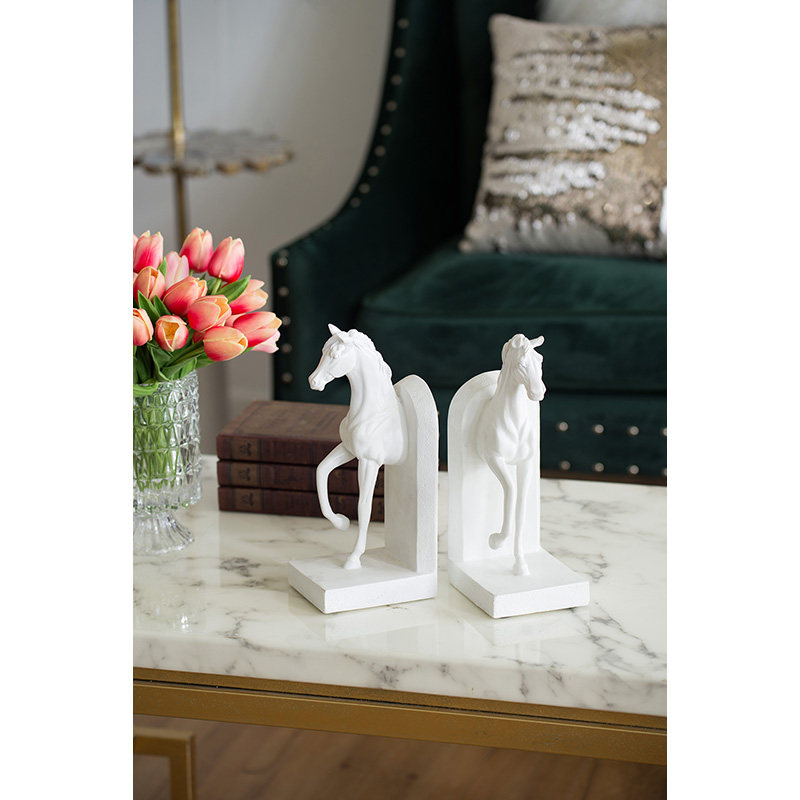 3D Animal Horse Bookends For Home Decor And Desk Accessories