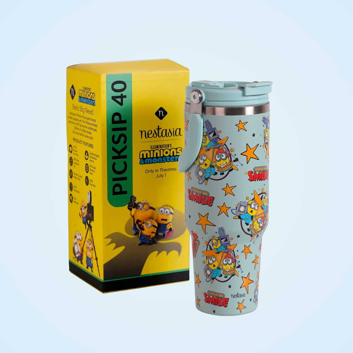 Minions And Monsters Smiles Stars Bottle 1200ml Nestasia